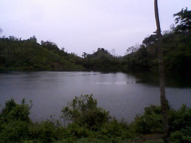 Boga Lake under overcast sky at dusk, Ruma, Bandarban