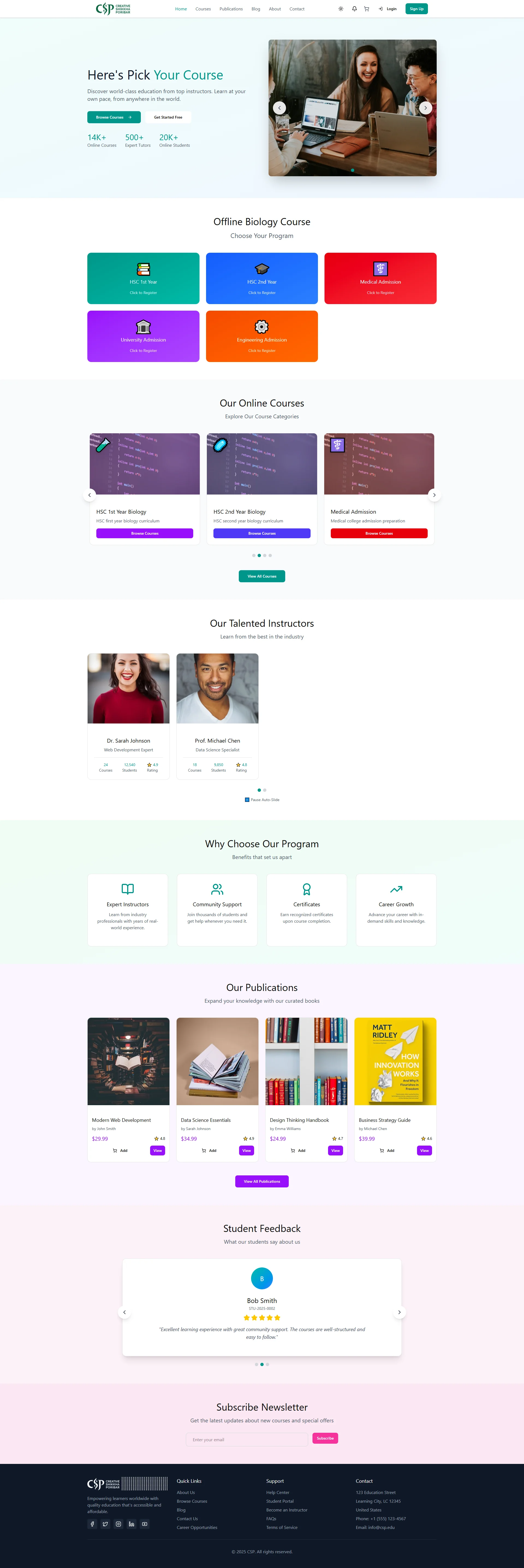 Creative Shikkha Poribar — Learning Management Platform